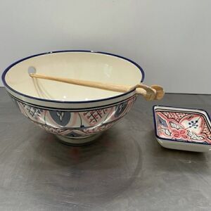 Le Souk Ceramique - Noodle Bowl w/ Chopsticks Soy